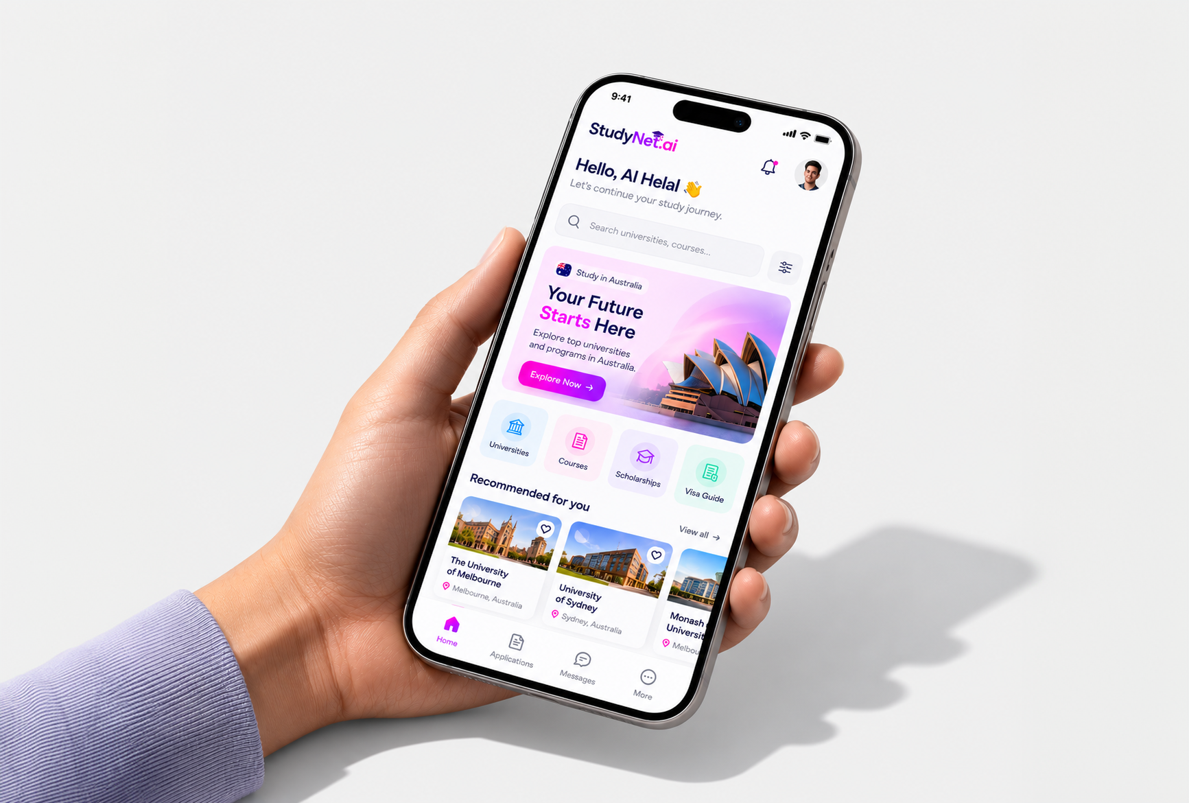 StudyNet mobile app